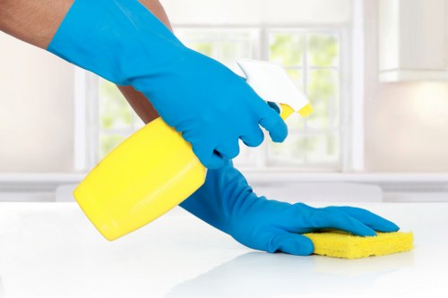 Local cleaning team supporting offices and shared spaces in Belgravia
