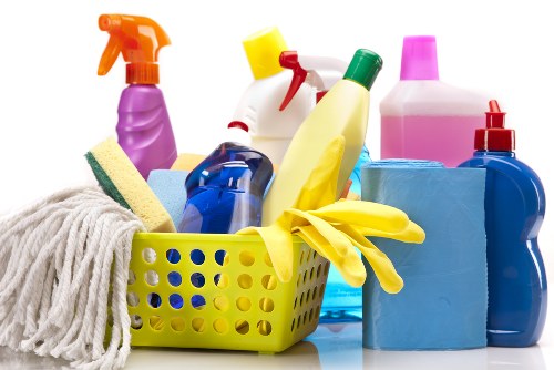 Cleaning newly refurbished commercial space in Belgravia