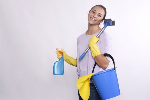 Local carpet cleaning team working in a premium Belgravia interior