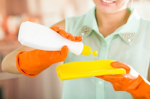 Regular home cleaning in a Belgravia hallway and staircase