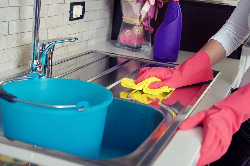 Detailed kitchen and bathroom deep cleaning in a Belgravia property