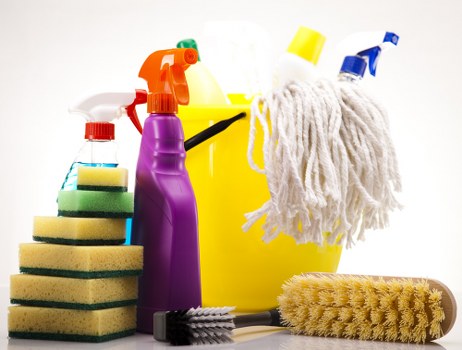 Professional cleaning of a Belgravia apartment block entrance