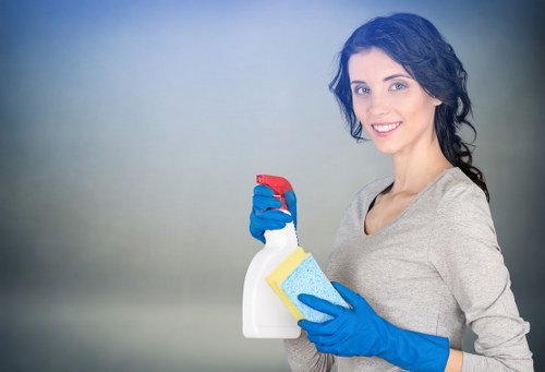 Cleaning a fabric sofa in a Belgravia home interior